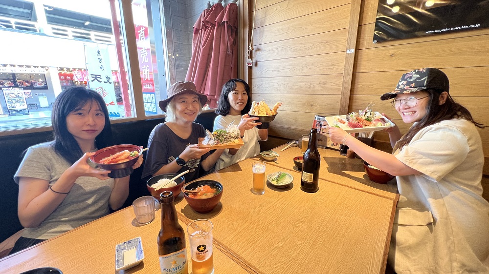 スキンダイビングツアー 沼津 伊豆 ランチ スキンダイビング女子