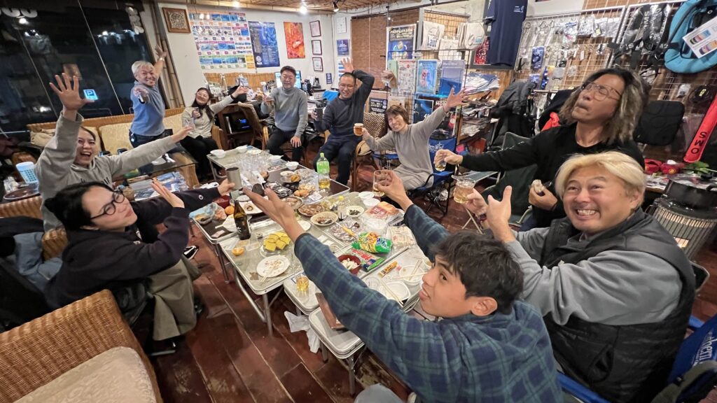 ダイビングショップ ラウト　鎌倉　忘年会　飲み会