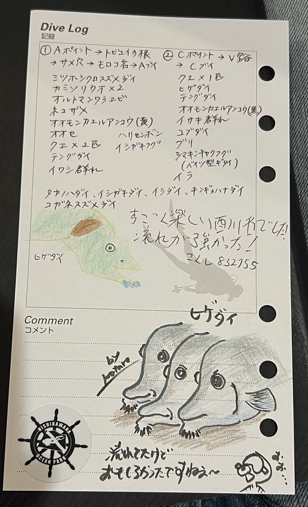 西川名 ダイビング　千葉