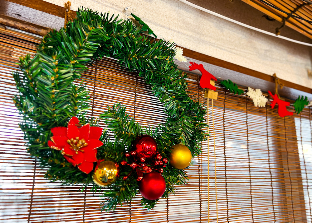 ダイビングショップ クリスマス 飾りつけ