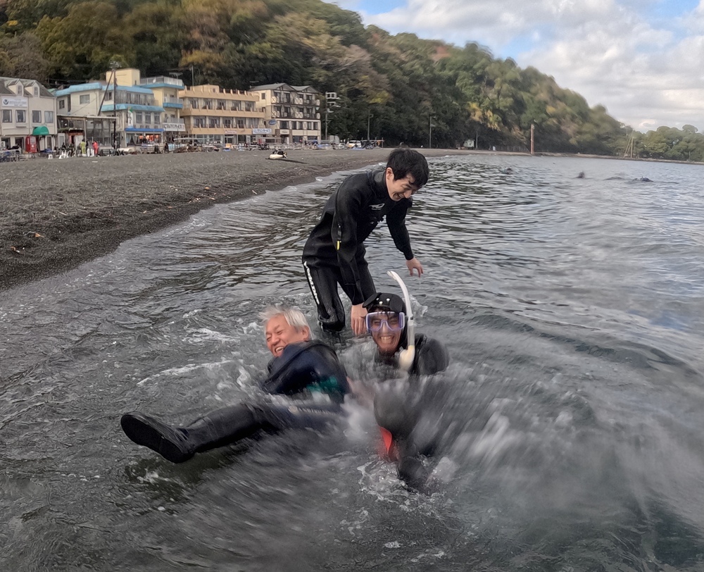 PADIレスキュダーバーコース　パニックダイバーの対応　講習