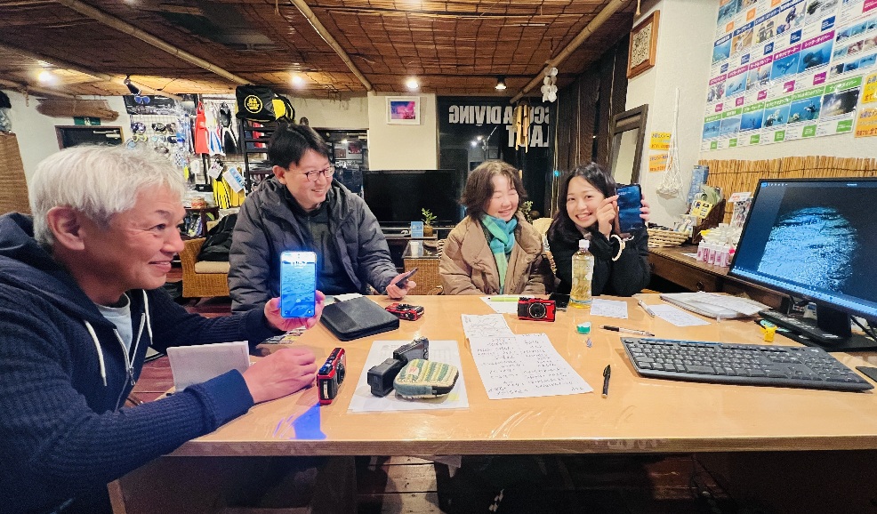 伊豆海洋公園　ナイトダイビング　ウミガメ　大晦日