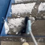 ダイビングショップ　雪かき　階段