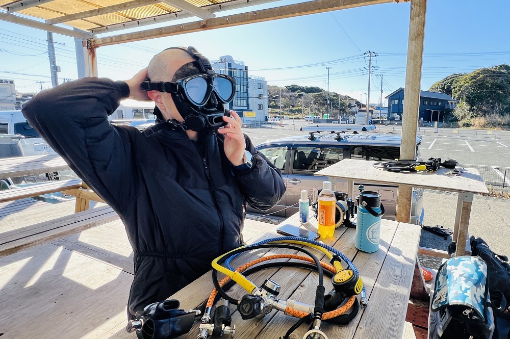 フルフェイスマスクSP講習　PADI　城ヶ島ダイビング