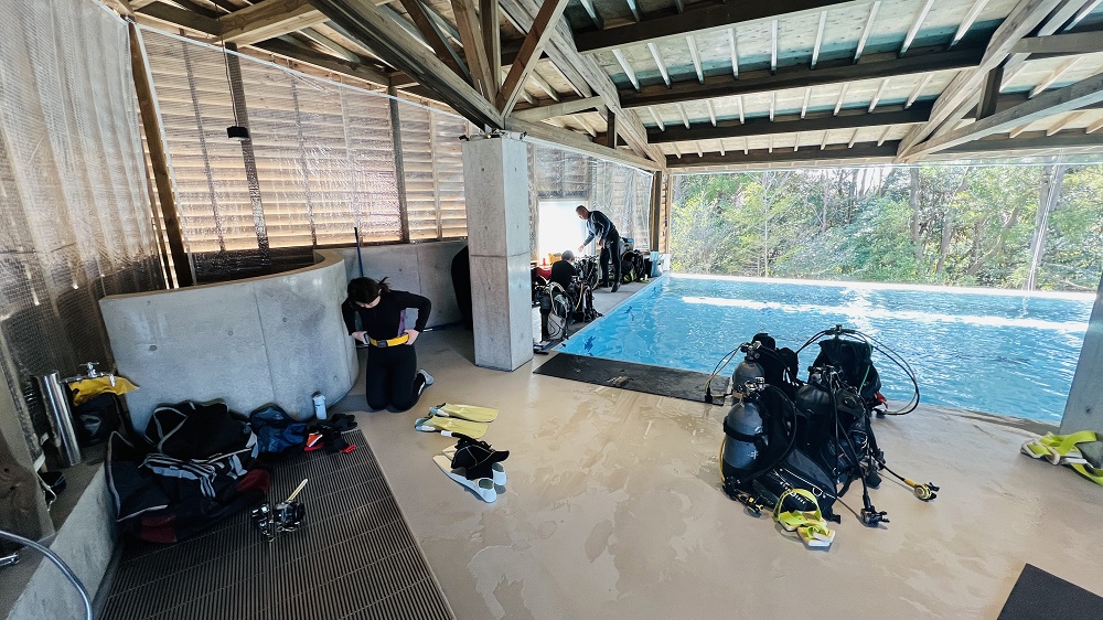 水の家　プール　伊豆高原　ダイビング　リフレッシュ