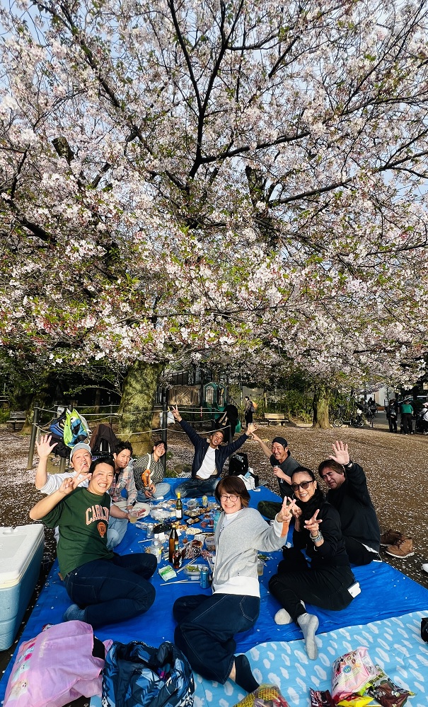 洗足池　お花見　ダイビングインストラクター