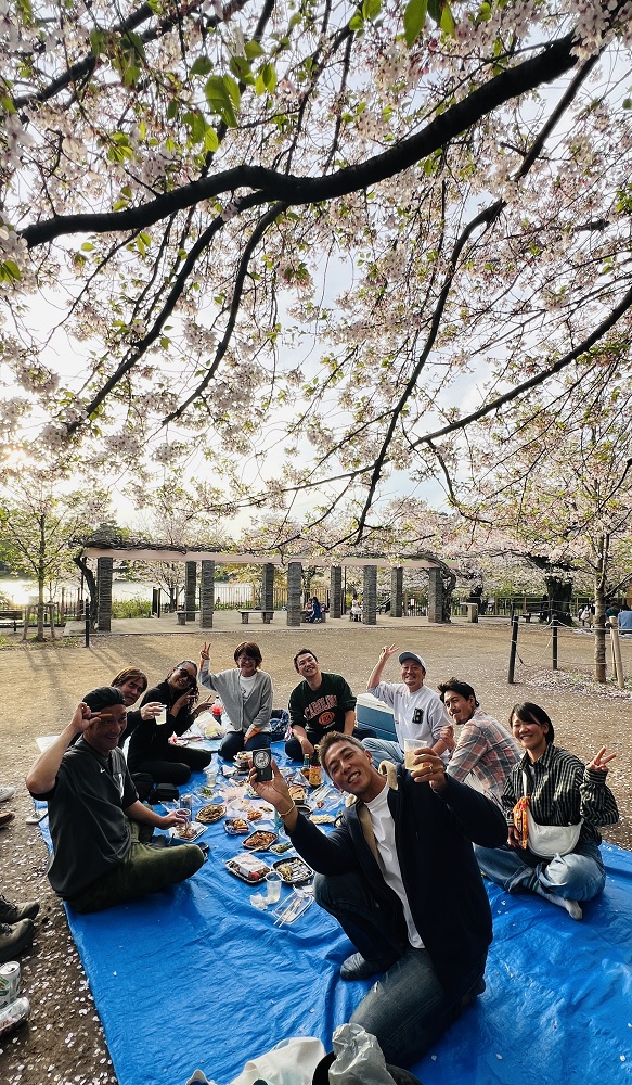 洗足池　お花見　ダイビングインストラクター