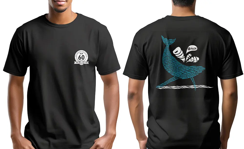 PADI 60周年記念　Tシャツ　ダイビングショップ　ラウト