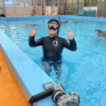 スキンダイビング　プール　神奈川　講習　ライセンス　ジャックナイフ