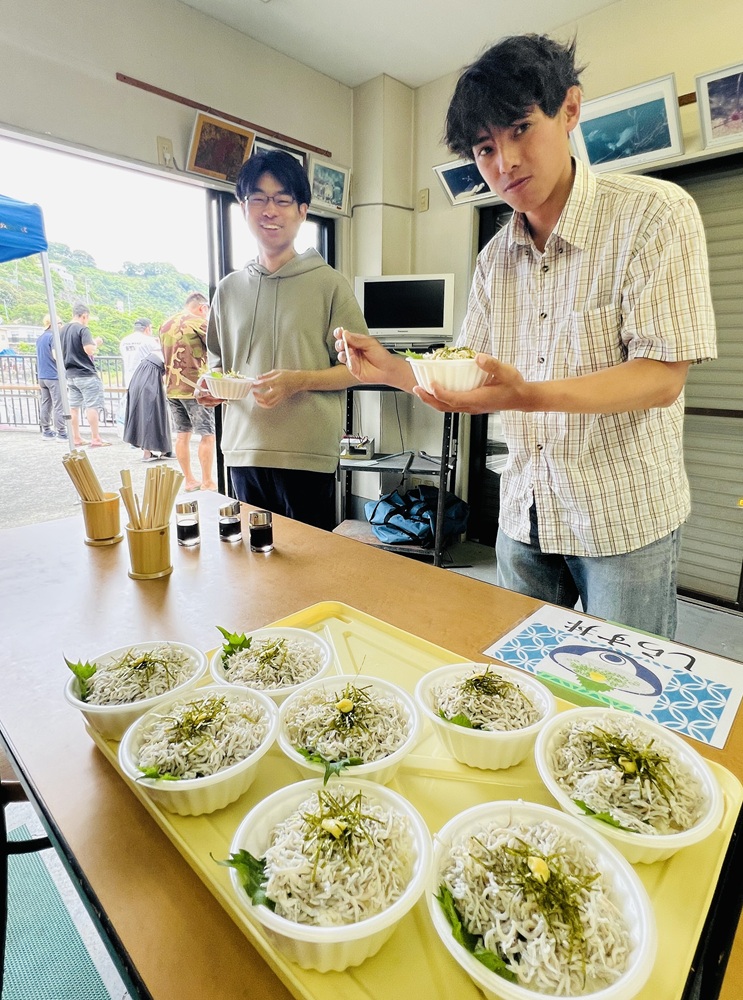 江之浦 ダイビング しらす丼 ウミウシ 水中ドラえもん