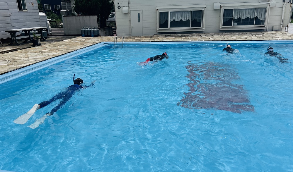 スキンダイビング講習 プール 神奈川